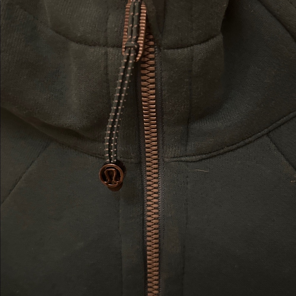 LuluLemon Green Zip-Up Scuba Hoodie - Picture 2 of 5